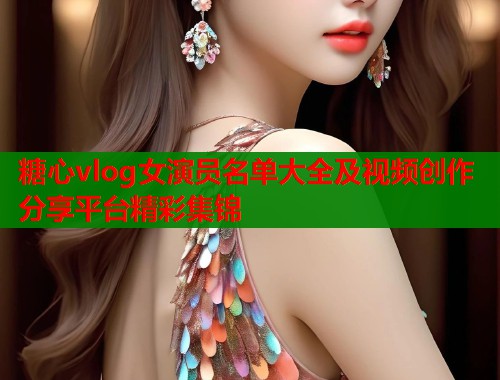 糖心vlog女演员名单大全及视频创作分享平台精彩集锦