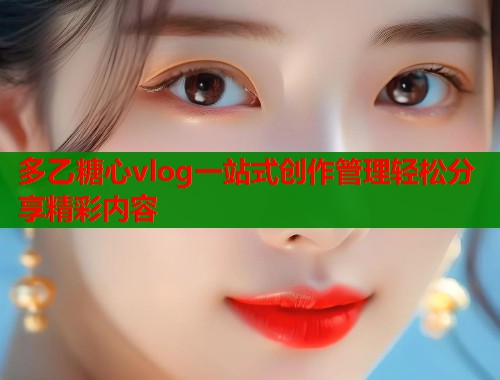 多乙糖心vlog一站式创作管理轻松分享精彩内容